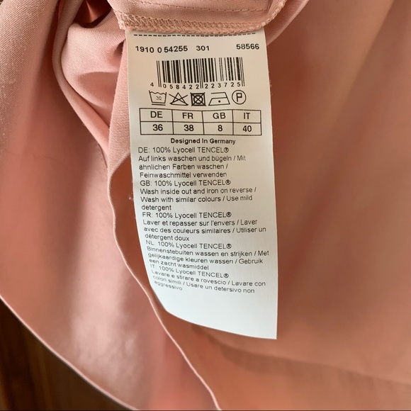 LAST CHANCE HALLHUBER midi skirt pink with pockets - Picture 8 of 9